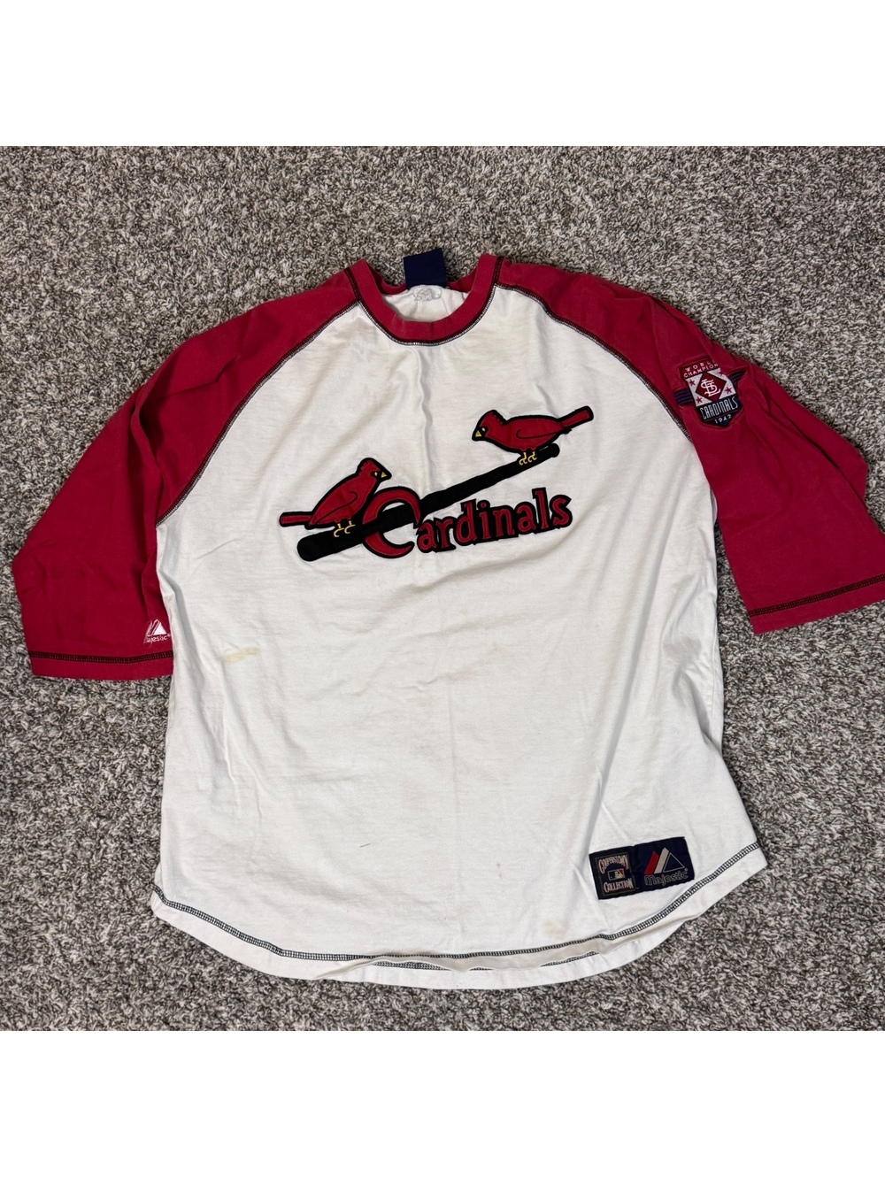 Vintage Cardinals Majestic Raglan - XL